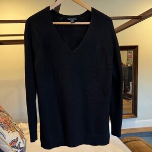 Athleta Black V-Neck Sweater